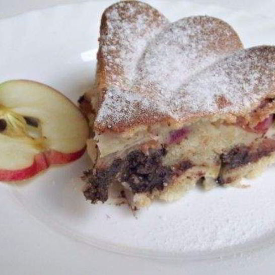 Рецепт красивой шарлотки с яблоками