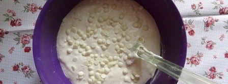 меренговая шарлотка с малиной и белым шоколадом. Шаг 5