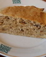 Постная шарлотка с яблоками