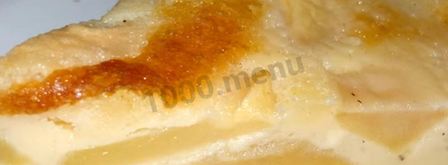 шарлотка на молоке с яблоками. Шаг 17