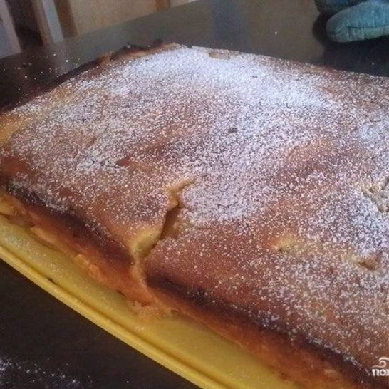 Рецепт шарлотки на творожном тесте с яблоками