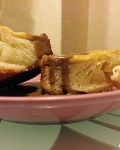 Шарлотка под шоколадным фондю