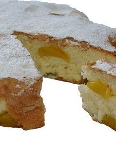 Шарлотка с апельсинами и яблоками