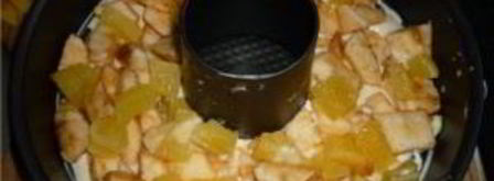 шарлотка с апельсинами и яблоками. Шаг 7