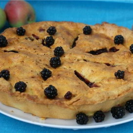 Рецепт шарлотки с ежевикой