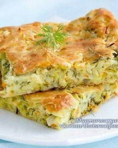 Шарлотка с капустой и морковью