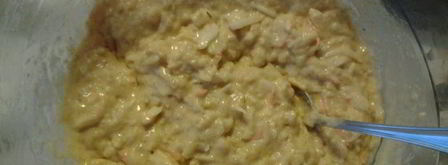 шарлотка с квашеной капустой и цельнозерновой мукой. Шаг 4