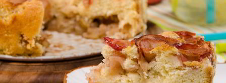 шарлотка с розами из яблок. Шаг 15