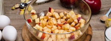 шарлотка с розами из яблок. Шаг 3