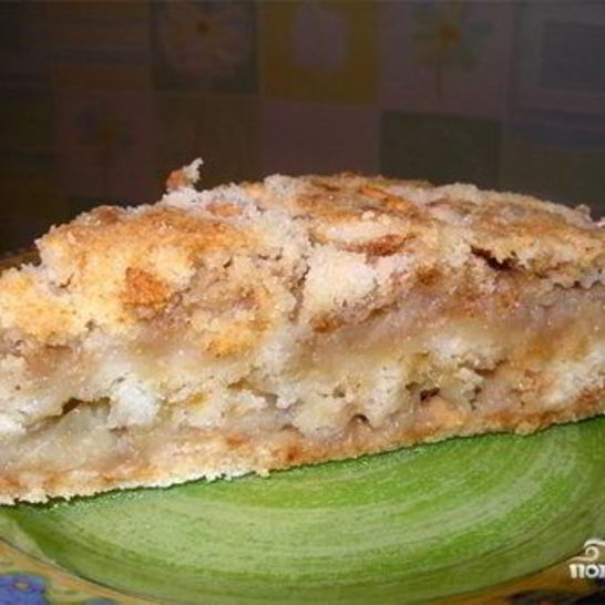 Рецепт шарлотки с тертыми яблоками