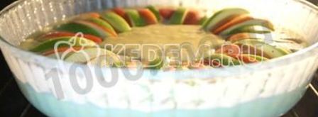 шарлотка с творогом и яблоками. Шаг 12