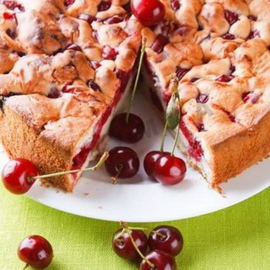 Рецепт шарлотки с вишней в мультиварке