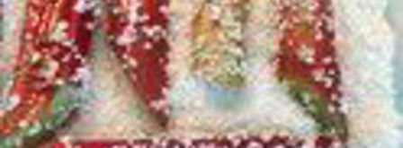 шарлотка с запеченным ревенем, баварским фисташковым кремом и клубникой. Шаг 8