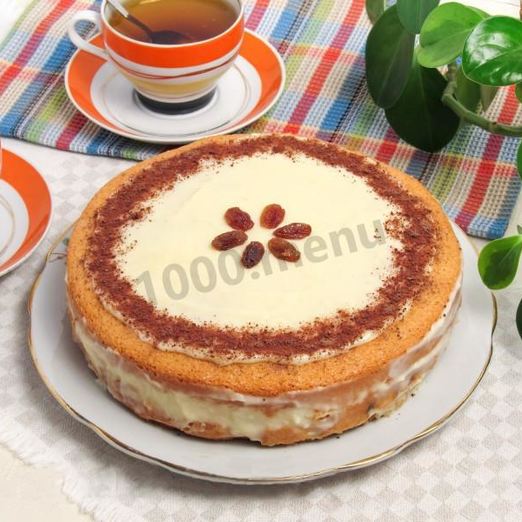 Шарлотка с заварным кремом