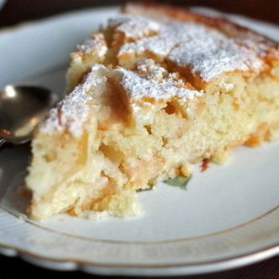 Рецепт творожной яблочной шарлотки