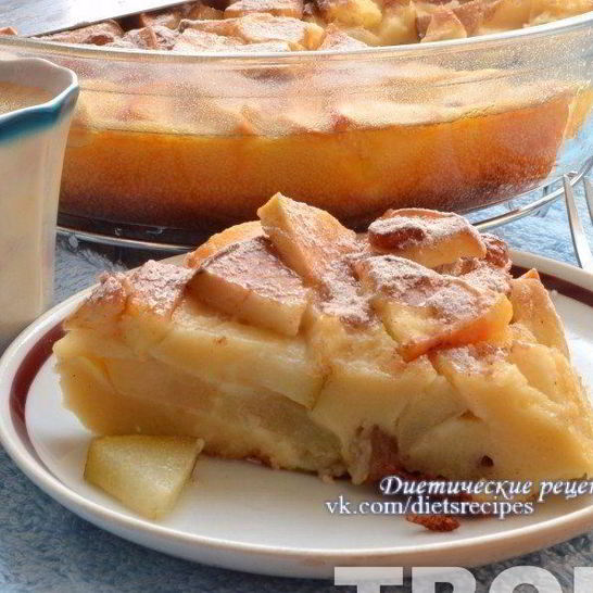 Рецепт творожно-яблочной шарлотка