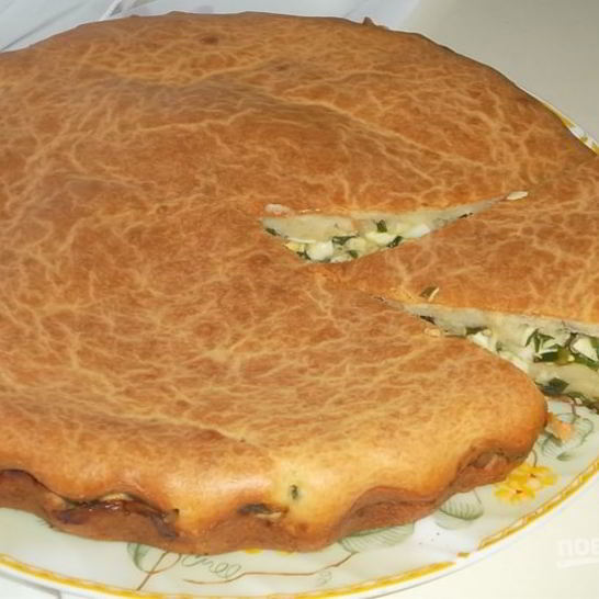 Рецепт заливной шарлотки с луком