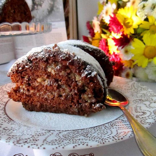 Рецепт шоколадна-орехового рулет