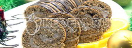 шоколадный рулет. Шаг 14