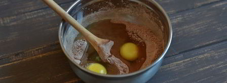 шоколадные блинные рулетики. Шаг 2