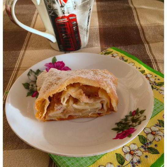 Рецепт яблочного штруделя