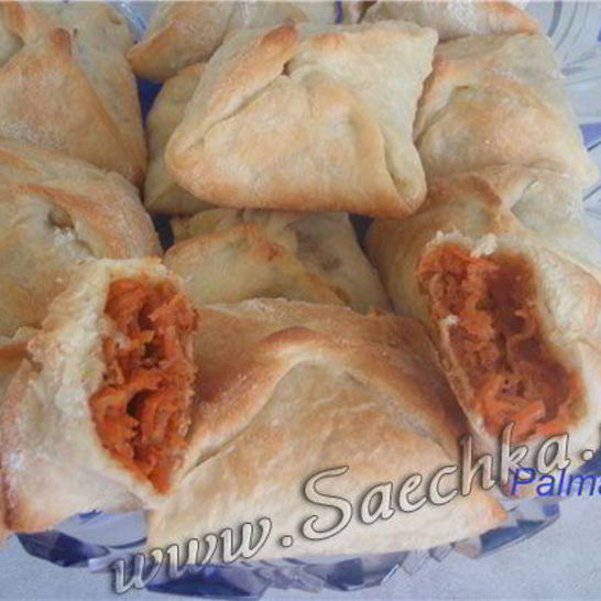 Рецепт слоек из слоеного теста с огоньком