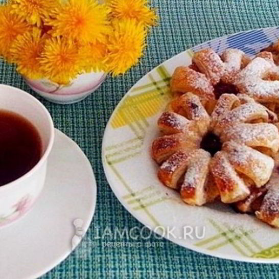 Рецепт слоек с ананасами