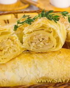 Слойки с капустой