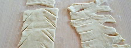 слойки с клубникой и бананом. Шаг 7