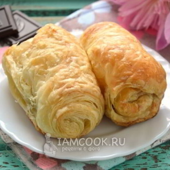 Рецепт слоек с шоколадом проще простого