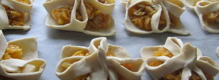 слойки с тыквой и грецким орехом. Шаг 3