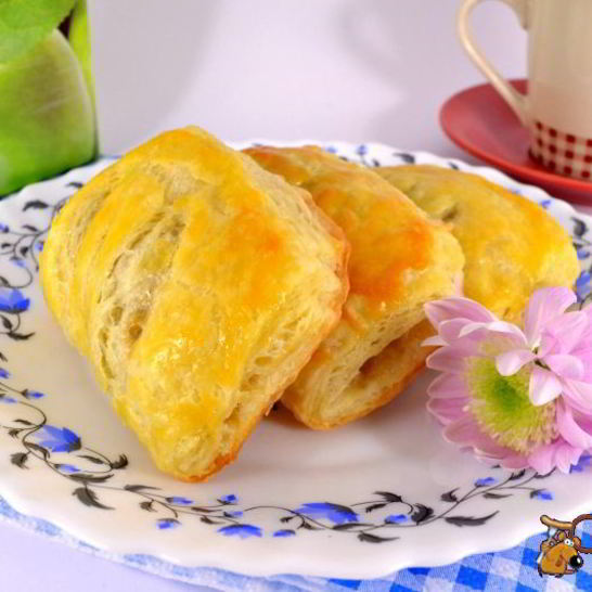 Рецепт слойки с яблочным вареньем