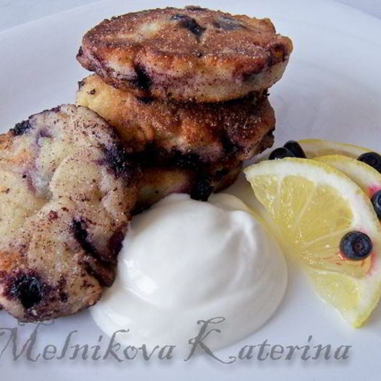 Рецепт чернично-лимонных сырники