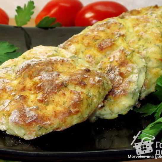 Рецепт картофельных сырников с укропом из духовки