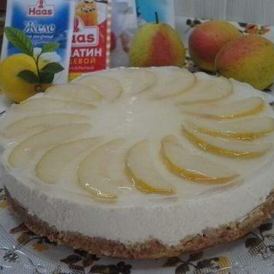 Рецепт лимонно-грушевого творожник