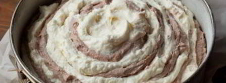 мраморный творожник с мюсли. Шаг 5