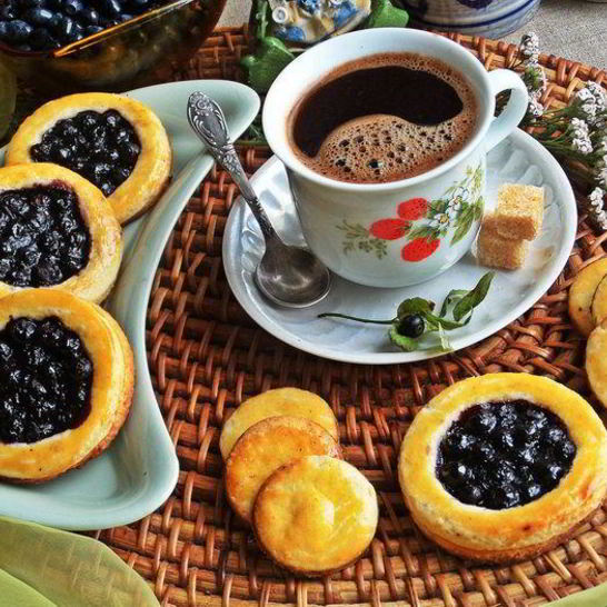 Рецепт песочников с черникой