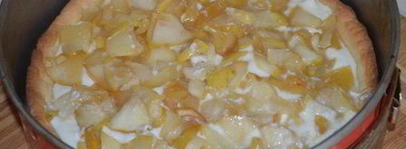 песочный творожник с яблочной начинкой. Шаг 8