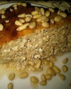 Творожник с маком и хурмой