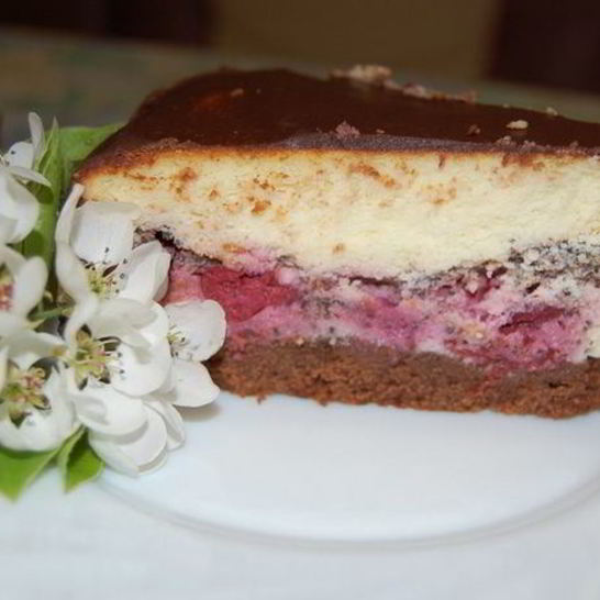 Рецепт вишнева-шоколадного сырник