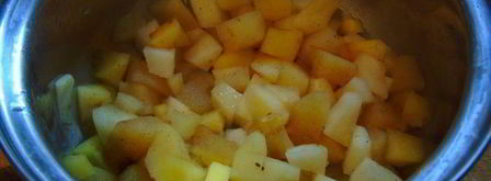 яблочные сырники в овсяной панировке без муки. Шаг 2