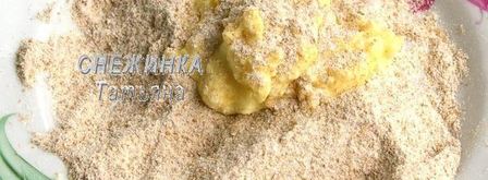 запеченные нежные сырники из творога и риса. Шаг 4