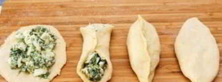 быстрое тесто на кефире для пирожков. Шаг 9