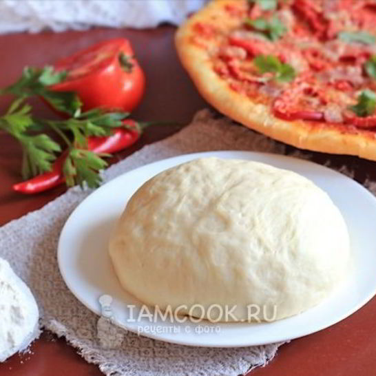 Рецепт дрожжевого теста на кефире для пиццы