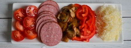 тонкое тесто для пиццы без дрожжей. Шаг 15