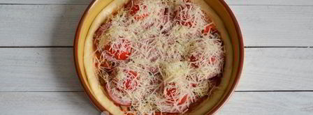 тонкое тесто для пиццы без дрожжей. Шаг 19