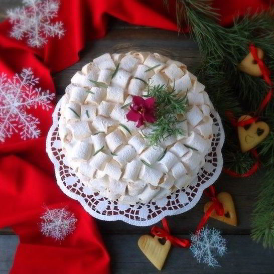 Рецепт черничного медовика