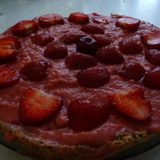 Рецепт макова-клубничного торт