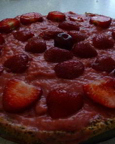 Маково-клубничный торт