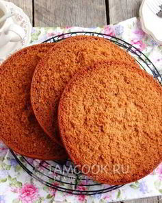 Медовый бисквит в мультиварке